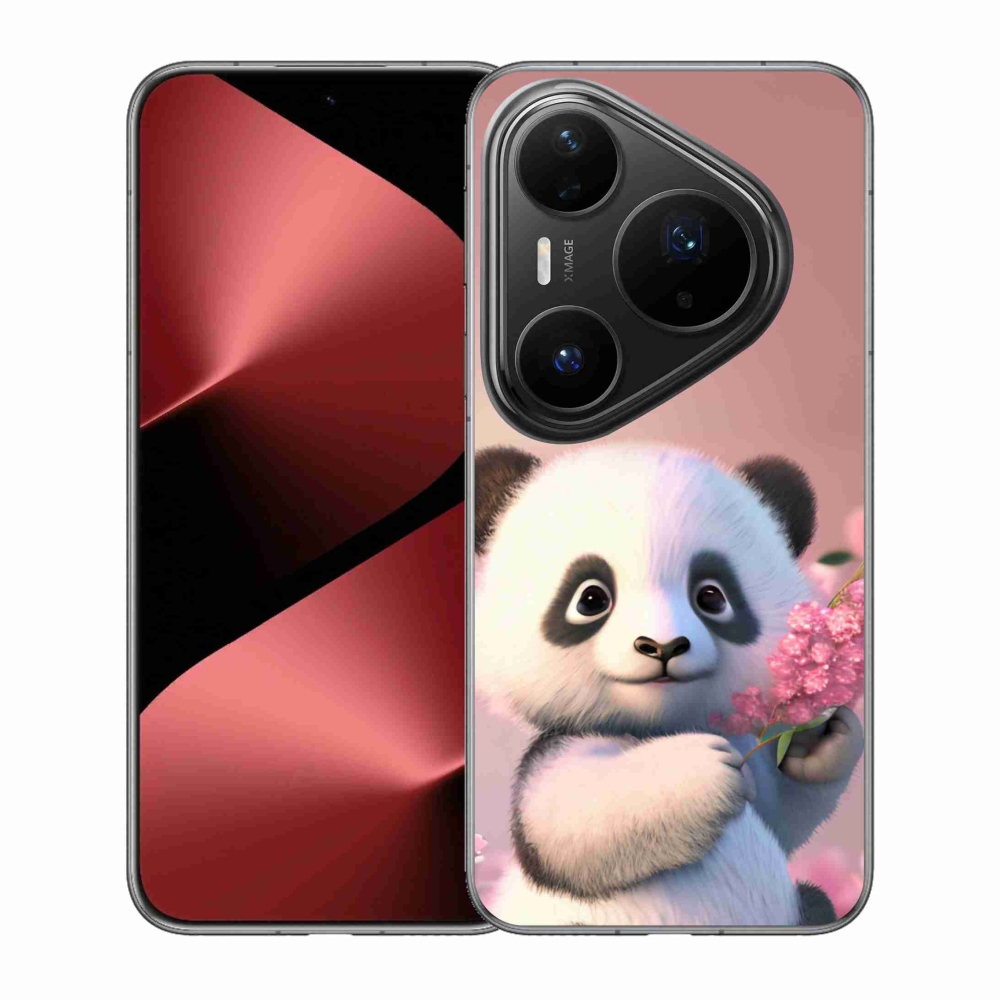 Gélový kryt mmCase na Huawei Pura 80 Pro - roztomilá panda