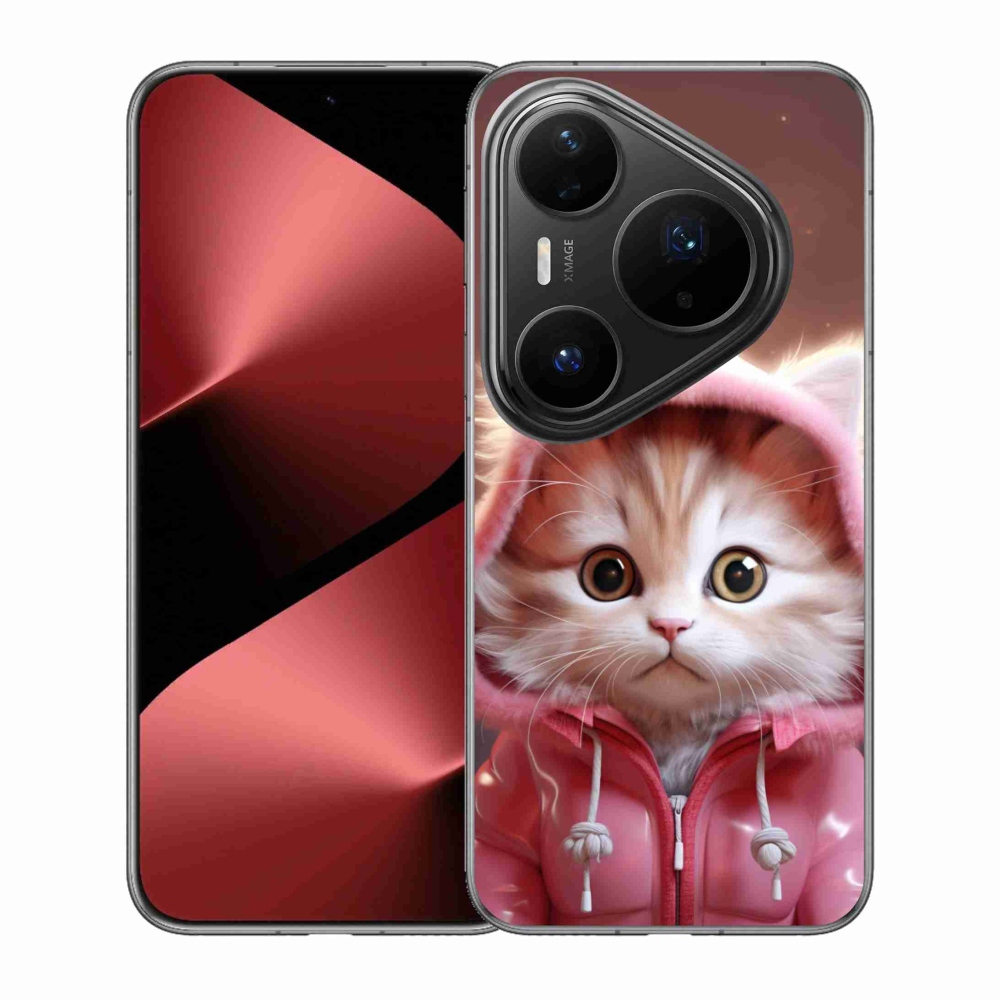 Gélový kryt mmCase na Huawei Pura 80 Pro - roztomilé mačiatko 3