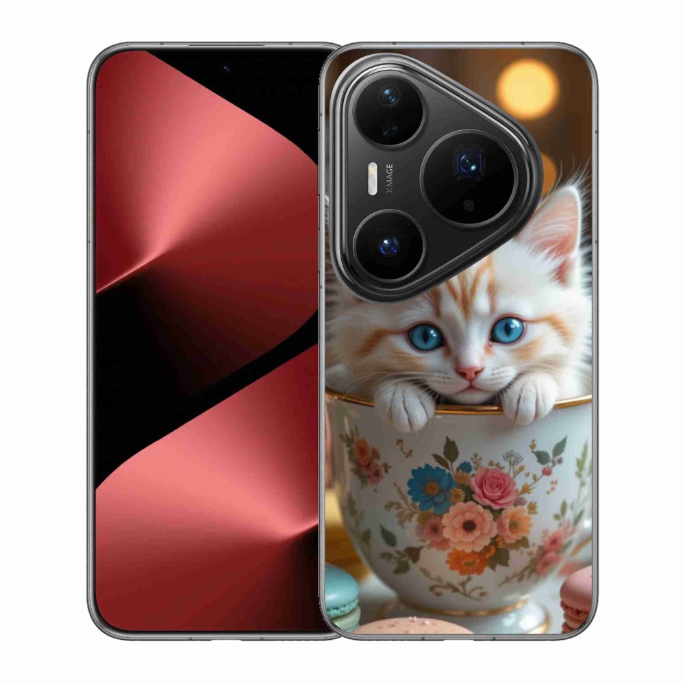Gélový kryt mmCase na Huawei Pura 80 Pro - roztomilé mačiatko 6
