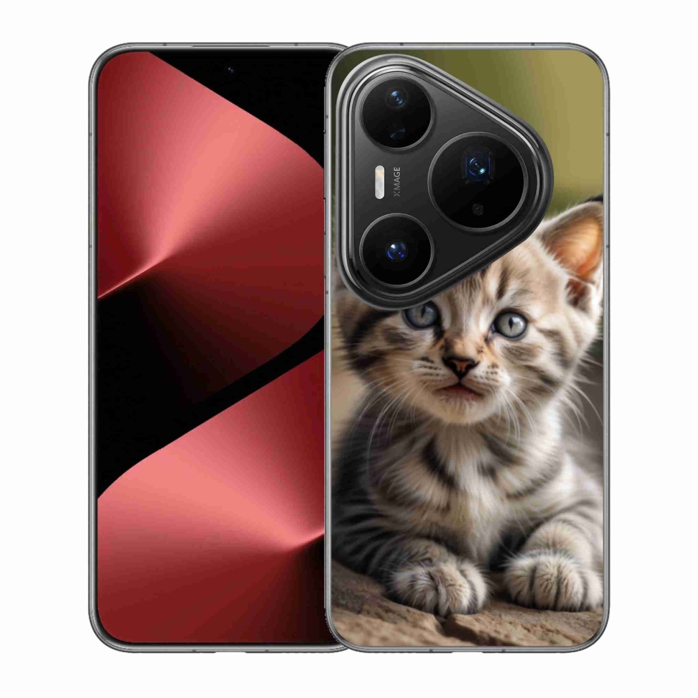 Gélový kryt mmCase na Huawei Pura 80 Pro - roztomilé mačiatko 9