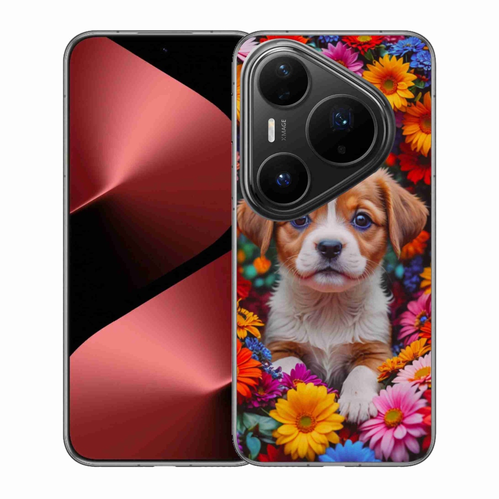Gélový kryt mmCase na Huawei Pura 80 Pro - roztomilé šteňa