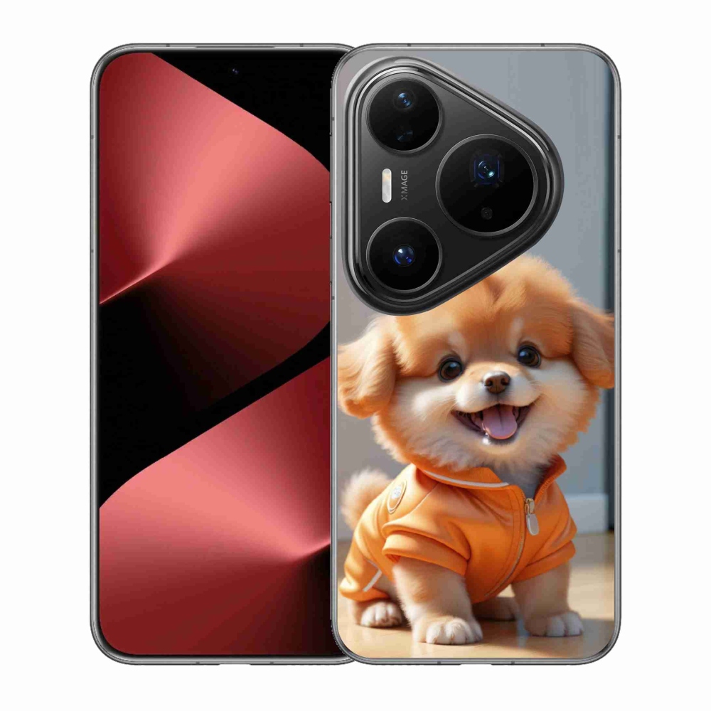 Gélový kryt mmCase na Huawei Pura 80 Pro - roztomilý pomeranian v mikine