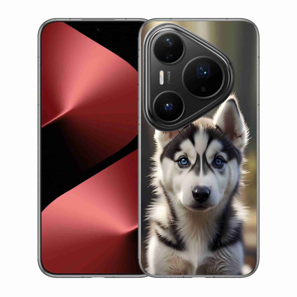 Gélový kryt mmCase na Huawei Pura 80 Pro - roztomilý sibírsky husky