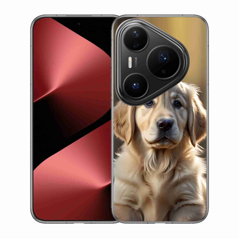 Gélový kryt mmCase na Huawei Pura 80 Pro - roztomilý zlatý retriever