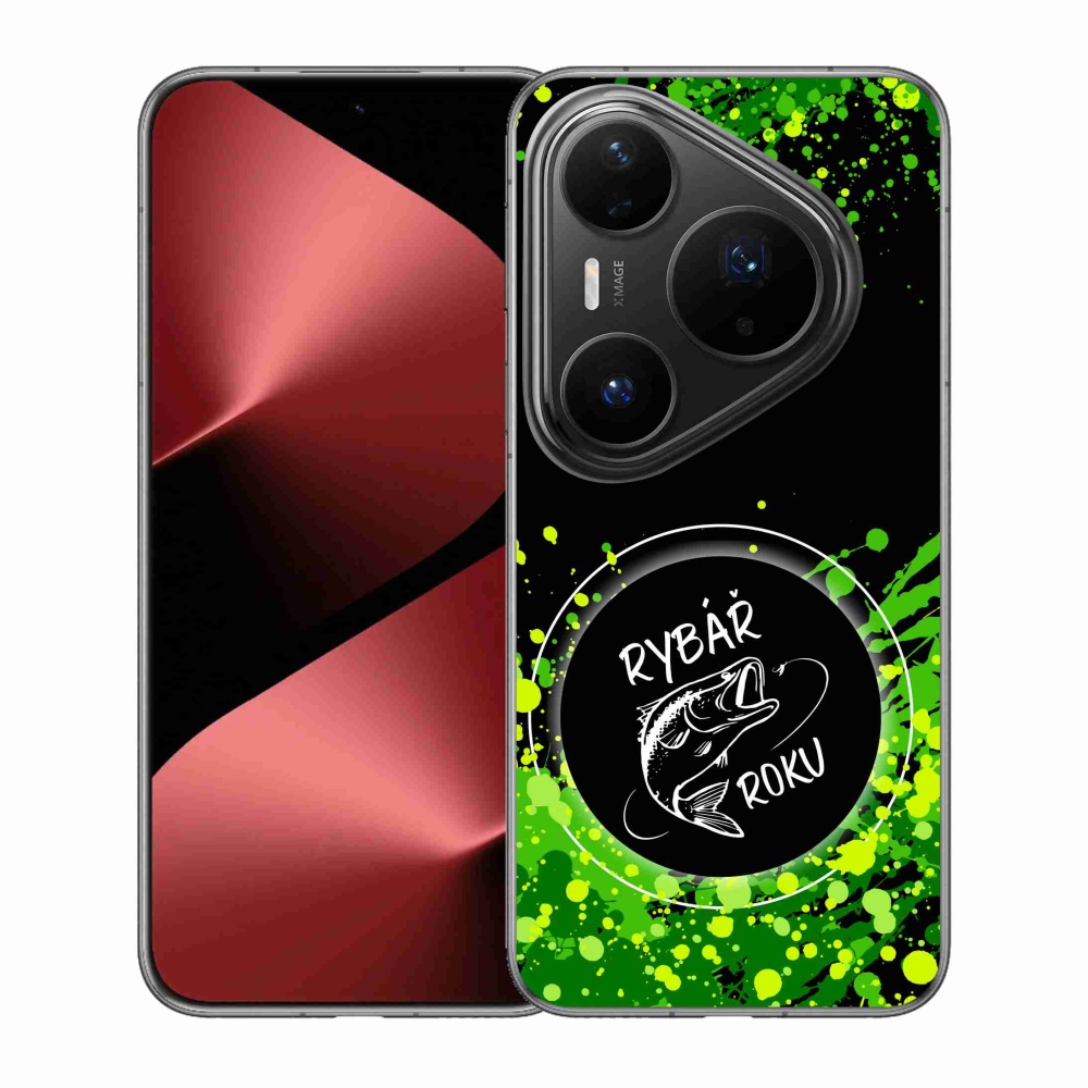 Gélový kryt mmCase na Huawei Pura 80 Pro - rybár roku čierne pozadie