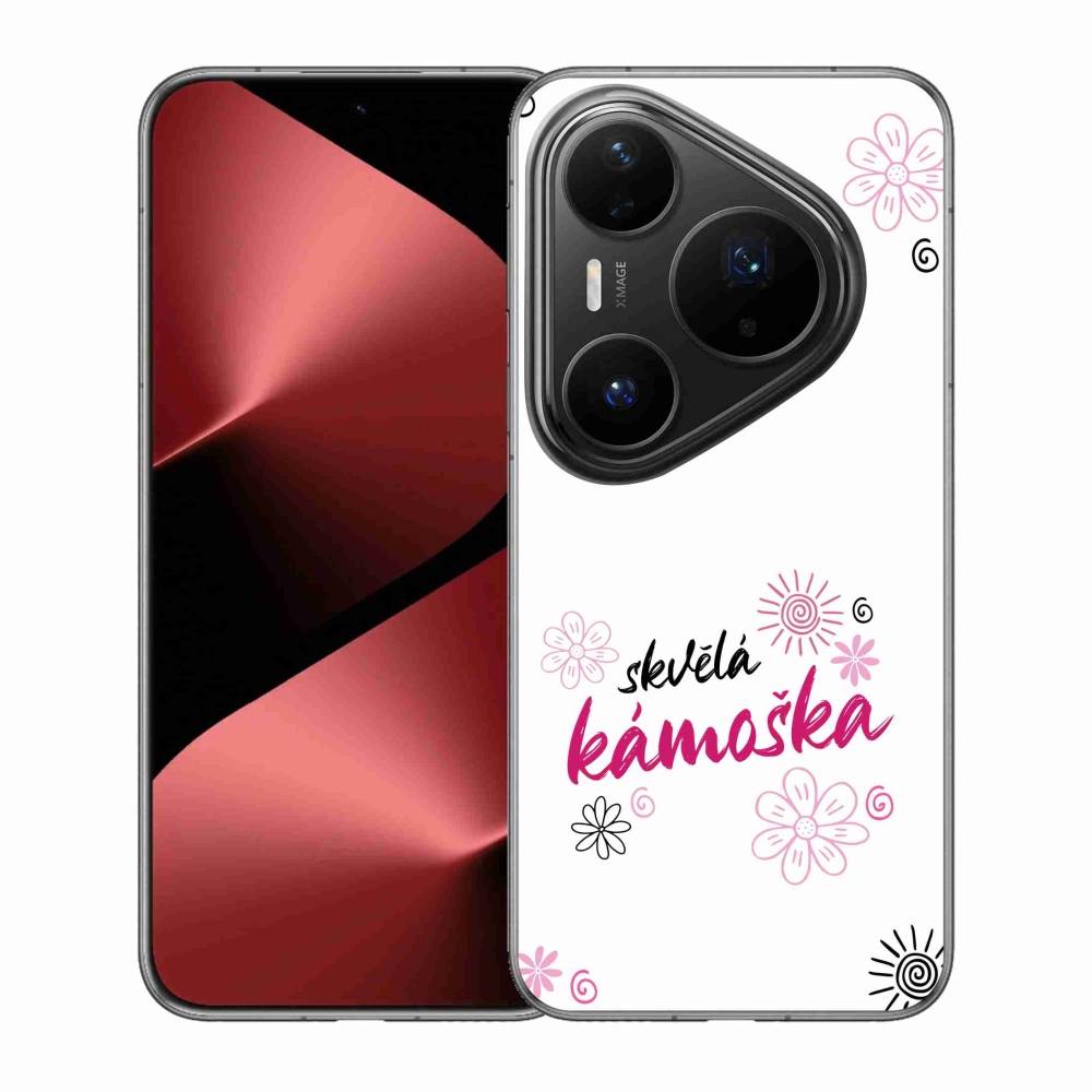 Gélový kryt mmCase na Huawei Pura 80 Pro - skvelá kamoška biele pozadie