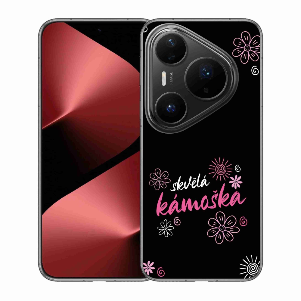 Gélový kryt mmCase na Huawei Pura 80 Pro - skvelá kamoška čierne pozadie