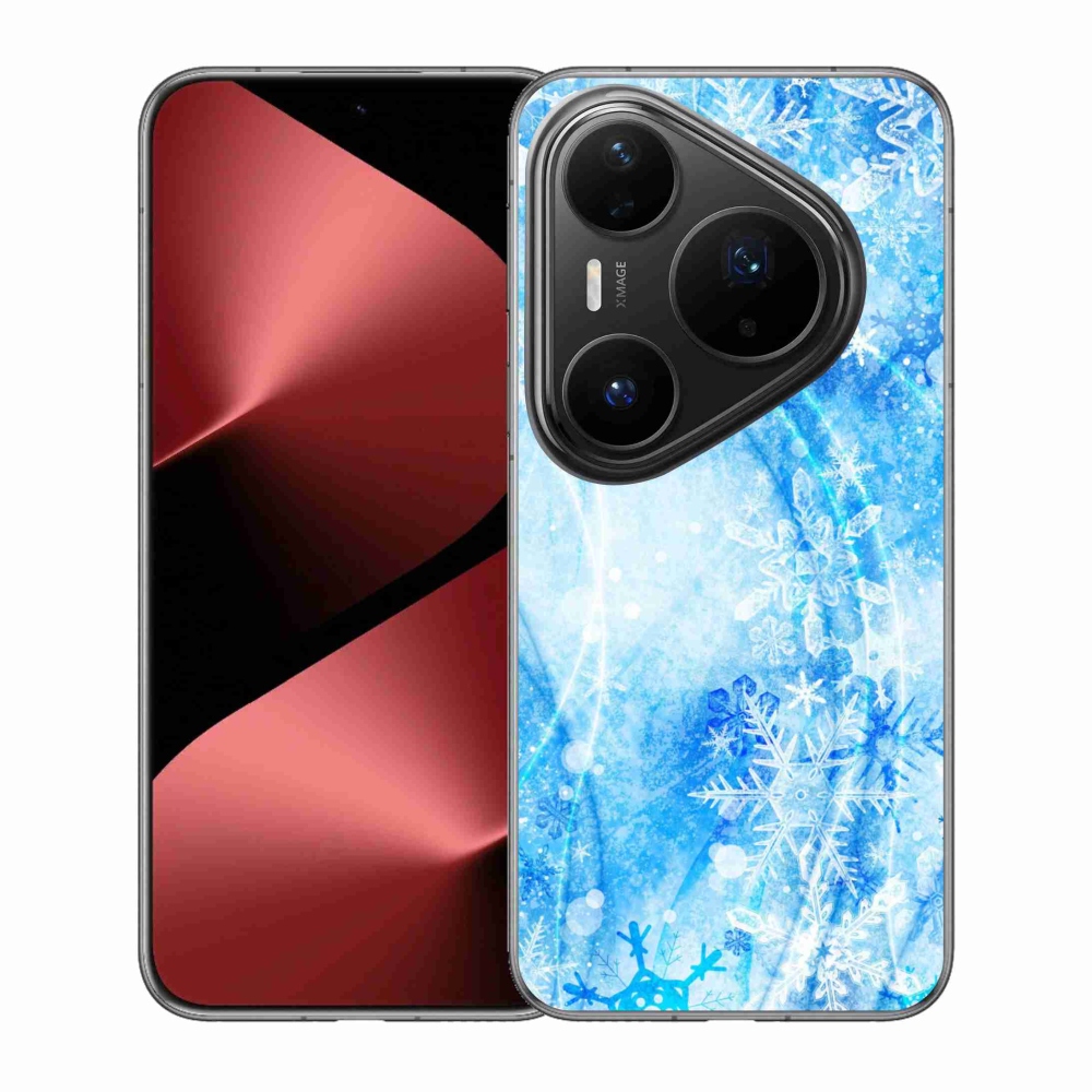 Gélový kryt mmCase na Huawei Pura 80 Pro - snehové vločky