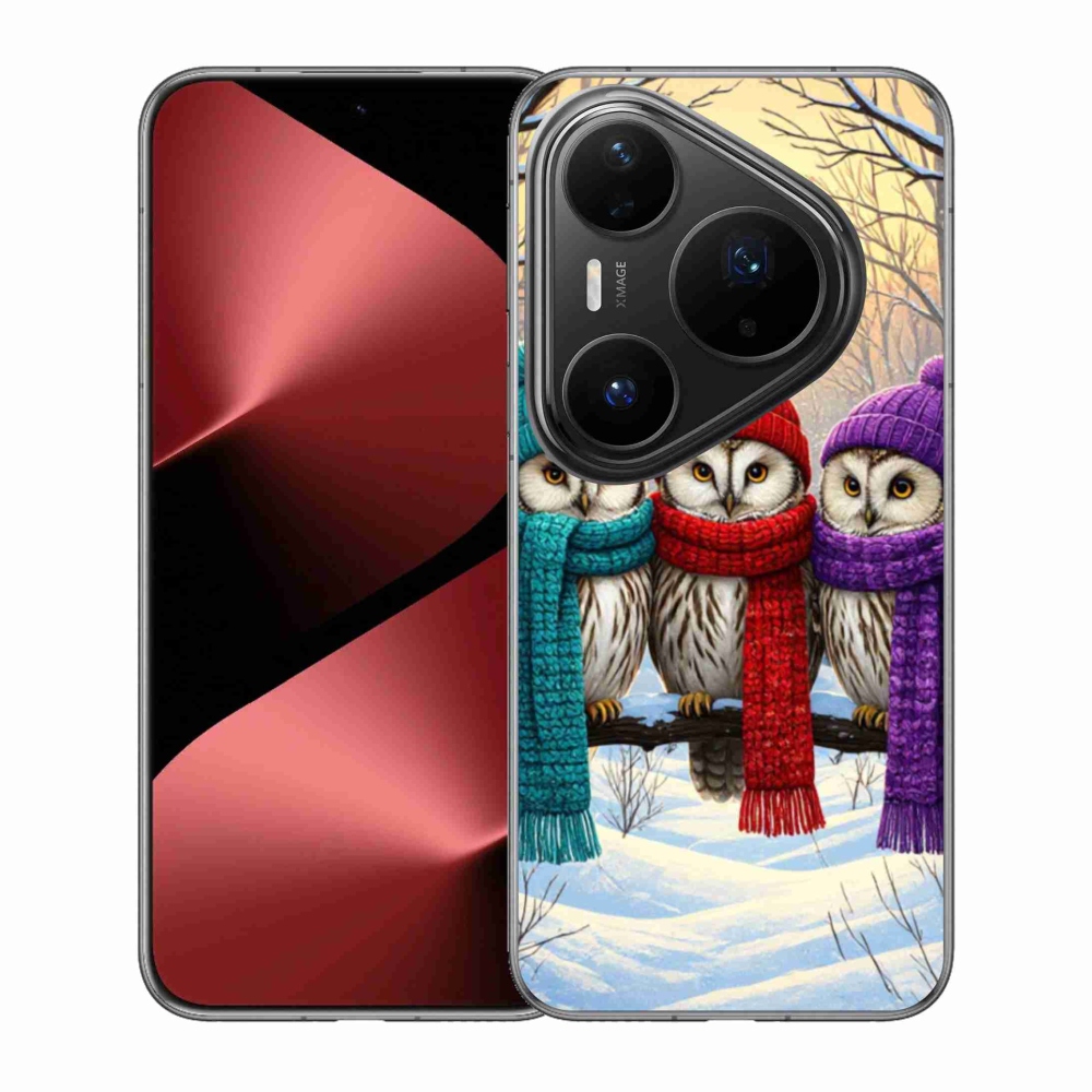 Gélový kryt mmCase na Huawei Pura 80 Pro - soví priatelia