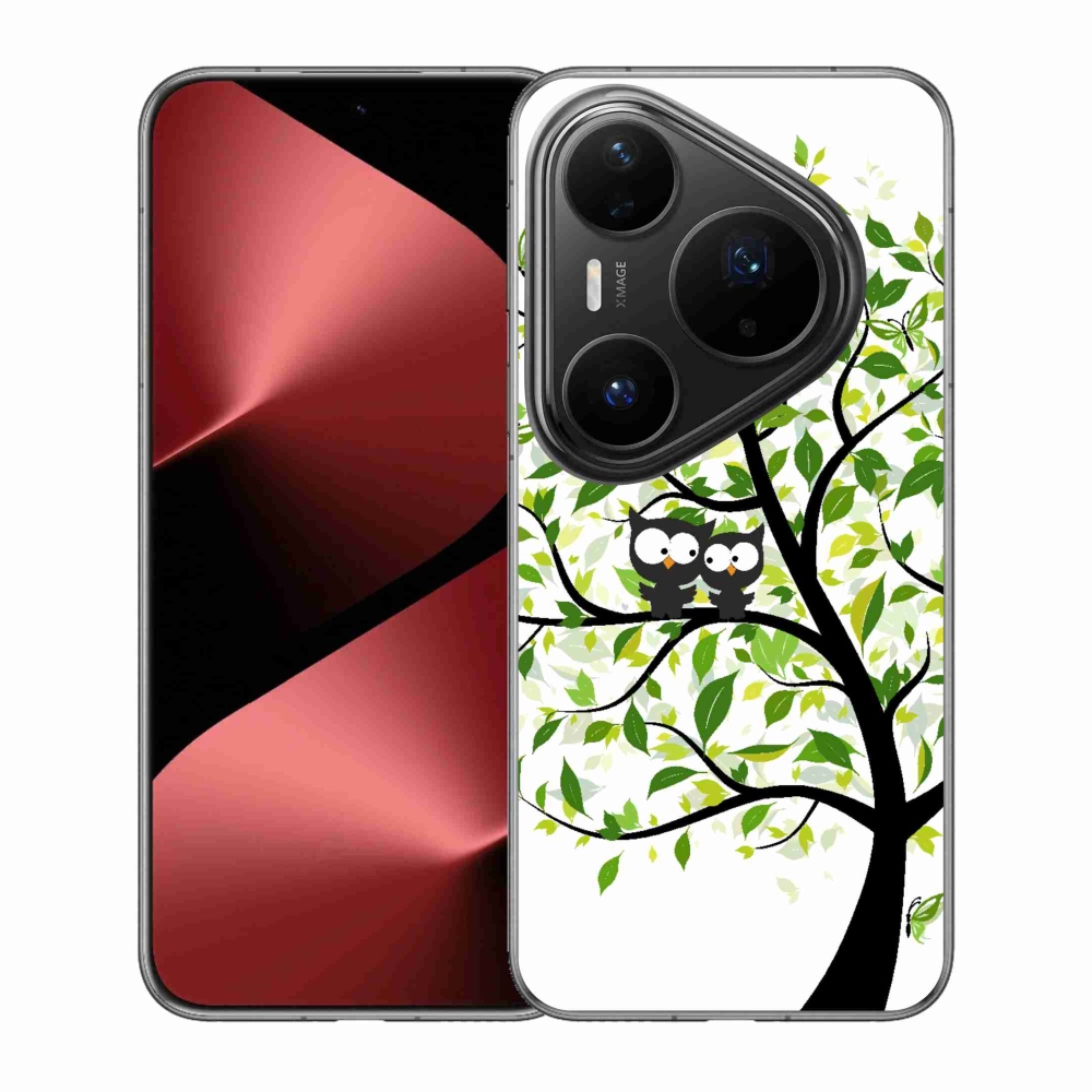 Gélový kryt mmCase na Huawei Pura 80 Pro - malej sovy na strome