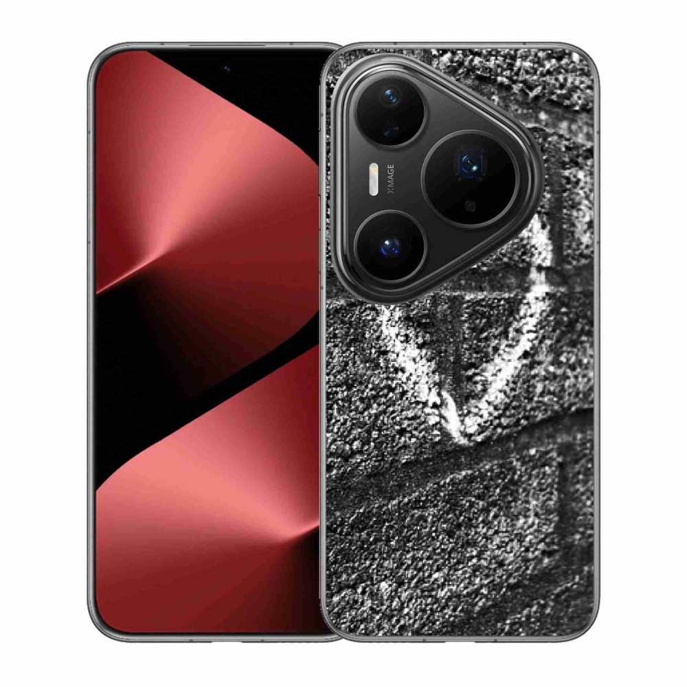 Gélový kryt mmCase na Huawei Pura 80 Pro - srdce na stene