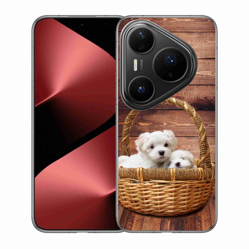 Gélový kryt mmCase na Huawei Pura 80 Pro - šteniatka