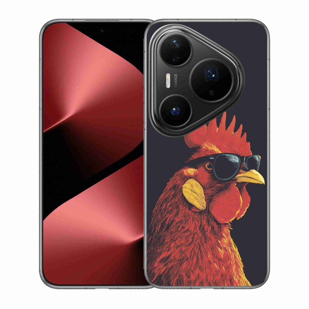 Gélový kryt mmCase na Huawei Pura 80 Pro - štýlový kohút