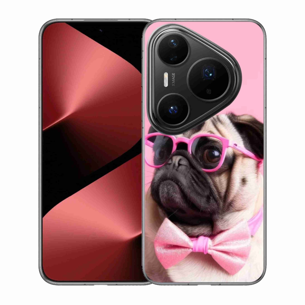 Gélový kryt mmCase na Huawei Pura 80 Pro - štýlový mops