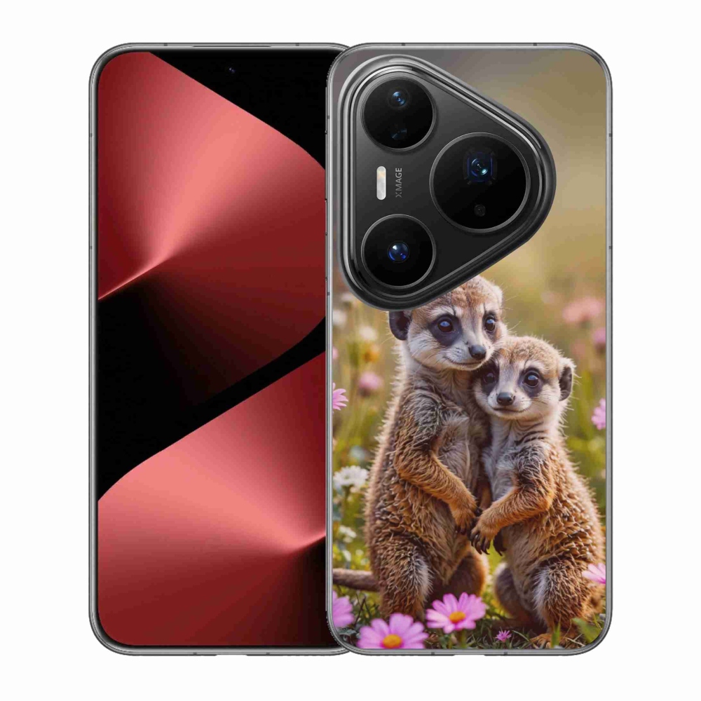 Gélový kryt mmCase na Huawei Pura 80 Pro - surikatí duo