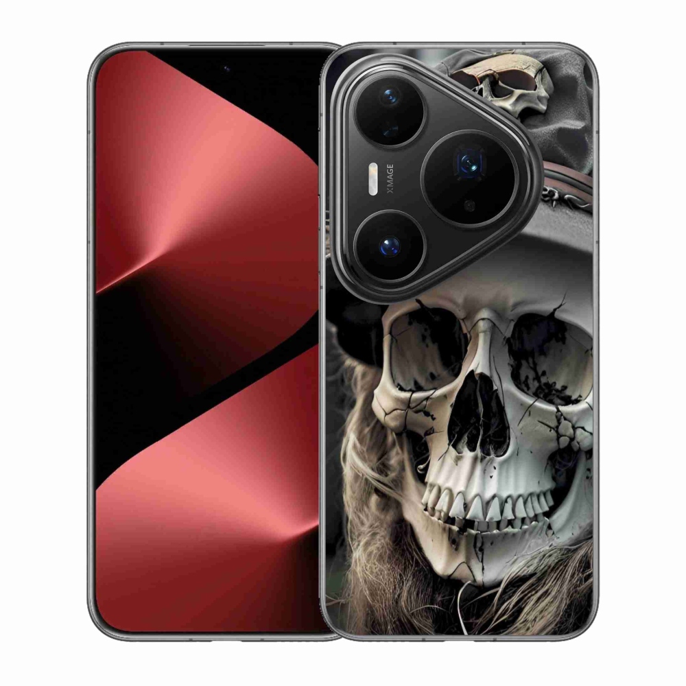 Gélový kryt mmCase na Huawei Pura 80 Pro - temná lebka
