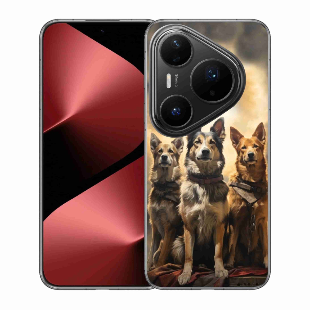 Gélový kryt mmCase na Huawei Pura 80 Pro - tri psy
