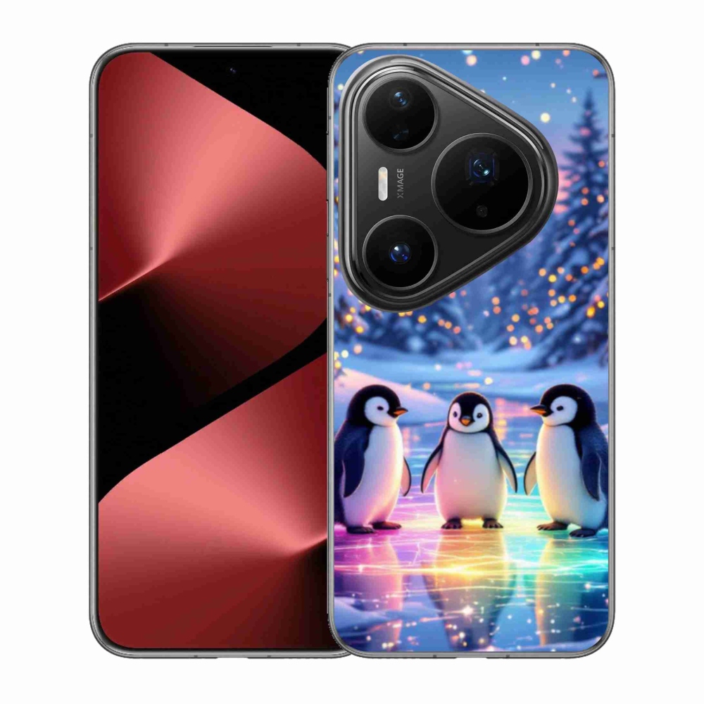 Gélový kryt mmCase na Huawei Pura 80 Pro - tučniaci