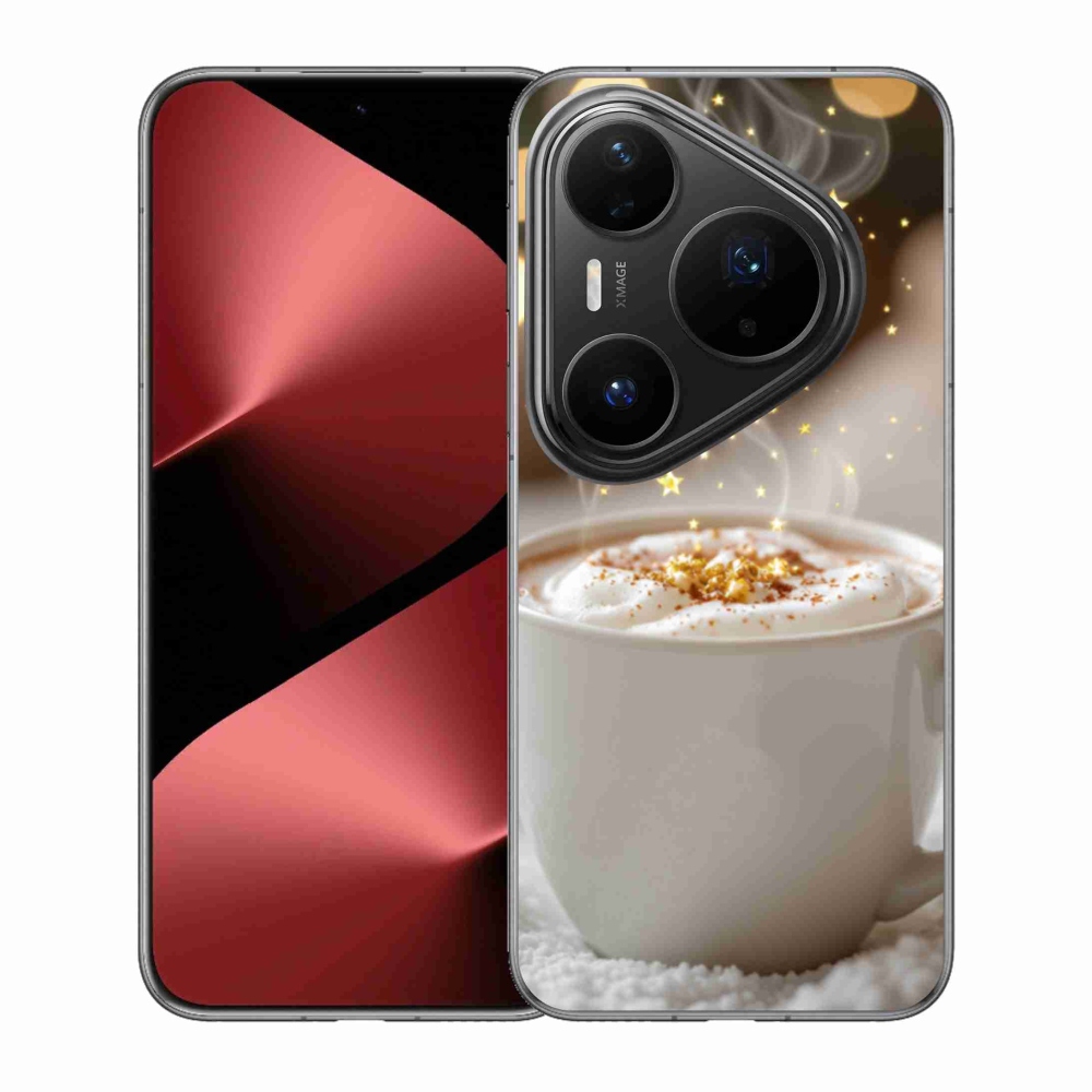 Gélový kryt mmCase na Huawei Pura 80 Pro - vianočný horúci nápoj