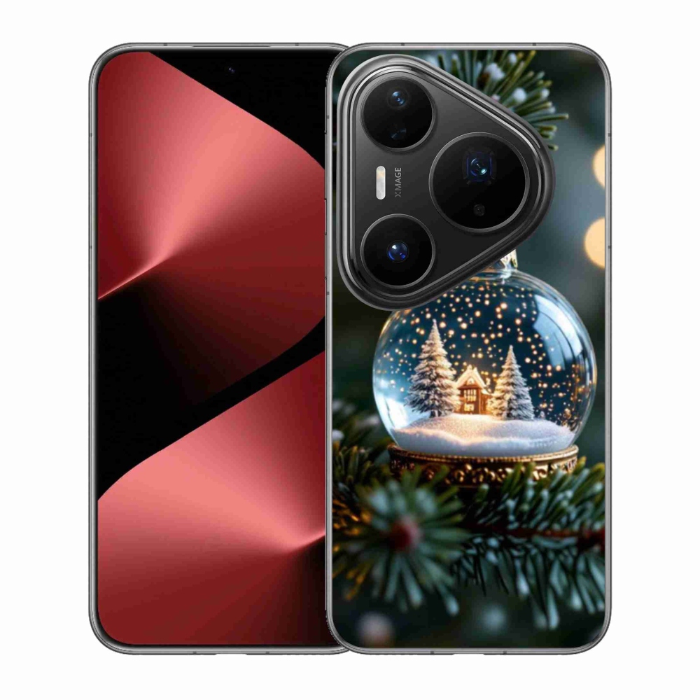 Gélový kryt mmCase na Huawei Pura 80 Pro - vianočné gule 2