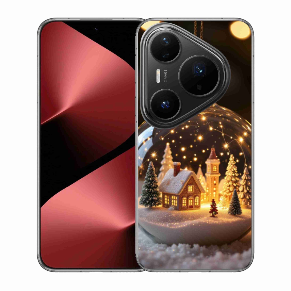 Gélový kryt mmCase na Huawei Pura 80 Pro - vianočné gule 3