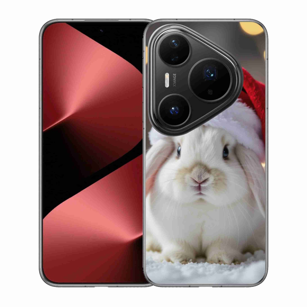Gélový kryt mmCase na Huawei Pura 80 Pro - vianočný králik