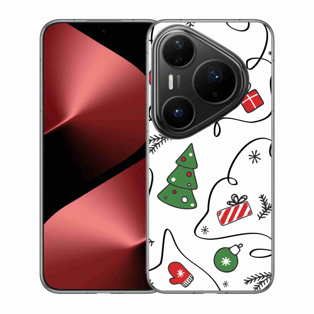Gélový kryt mmCase na Huawei Pura 80 Pro - vianočné motívy