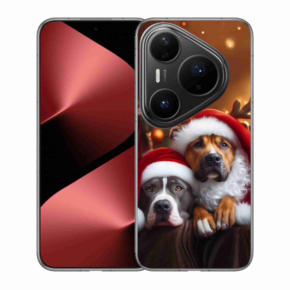 Gélový kryt mmCase na Huawei Pura 80 Pro - vianočné psy