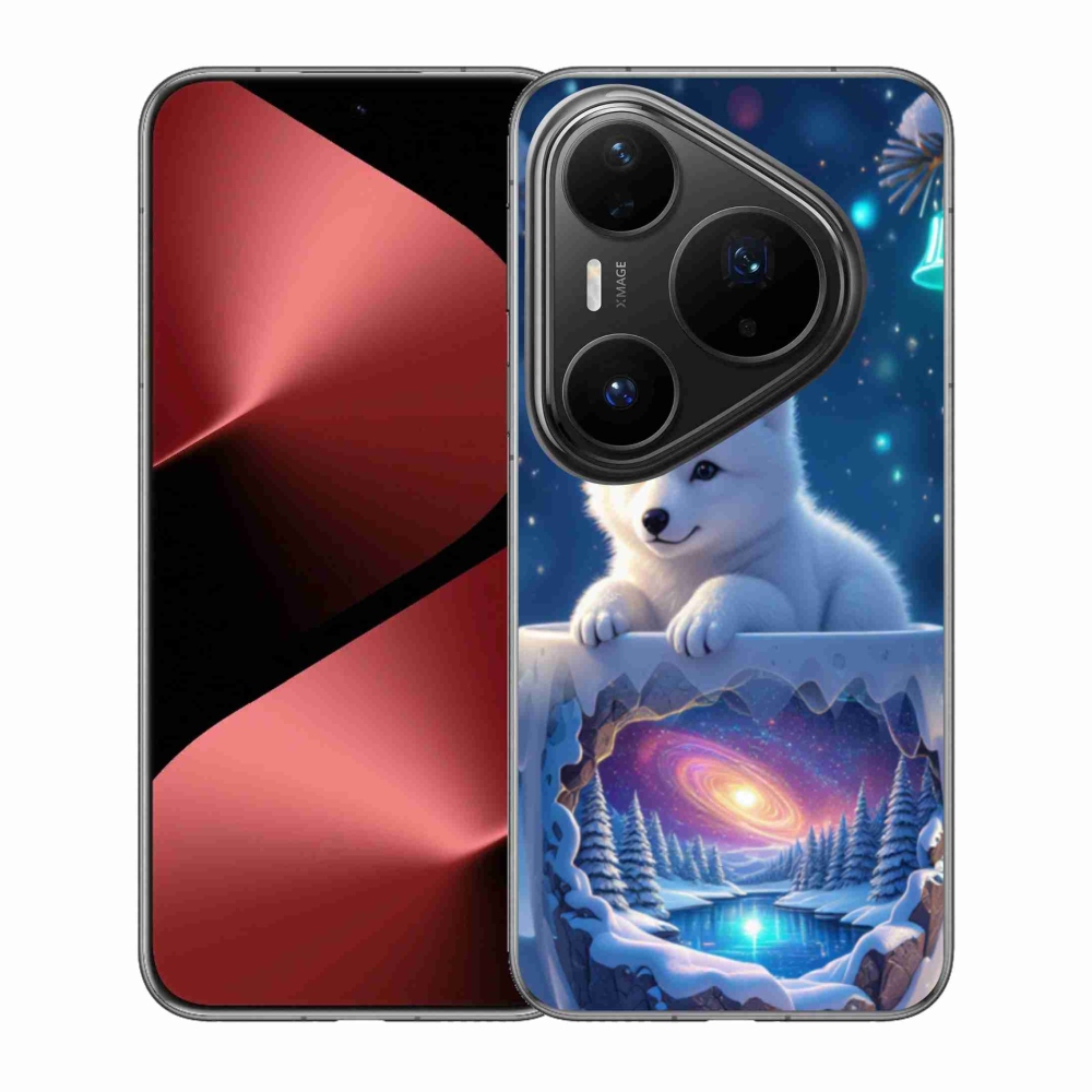 Gélový kryt mmCase na Huawei Pura 80 Pro - vianočné šteňa