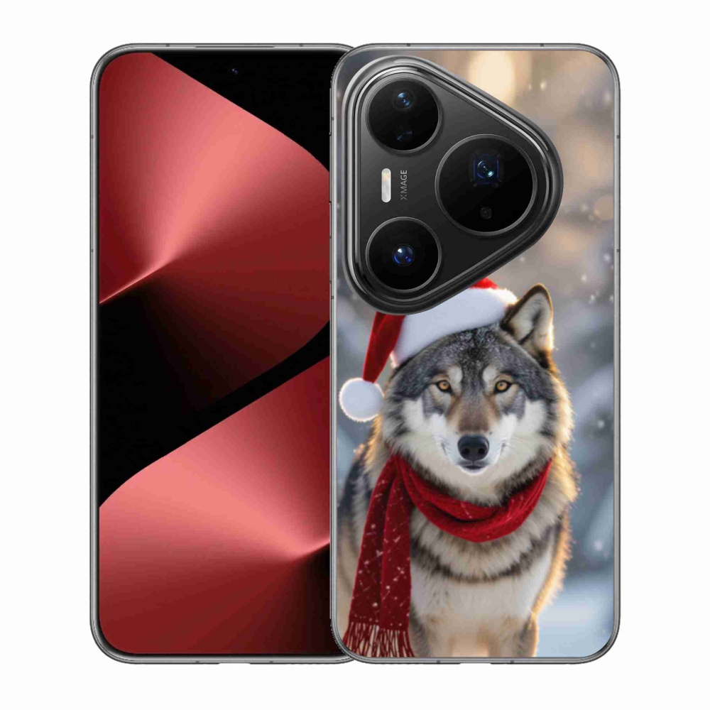 Gélový kryt mmCase na Huawei Pura 80 Pro - vianočný vlk