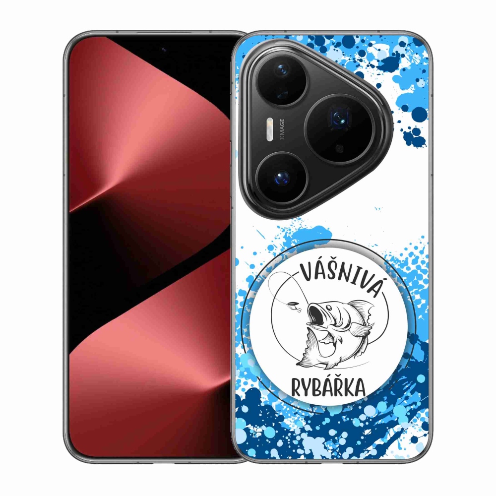 Gélový kryt mmCase na Huawei Pura 80 Pro - vášnivá rybárka biele pozadie