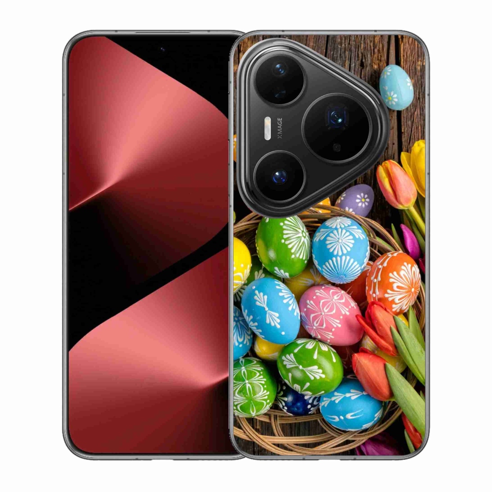 Gélový kryt mmCase na Huawei Pura 80 Pro - veľkonočné vajíčka