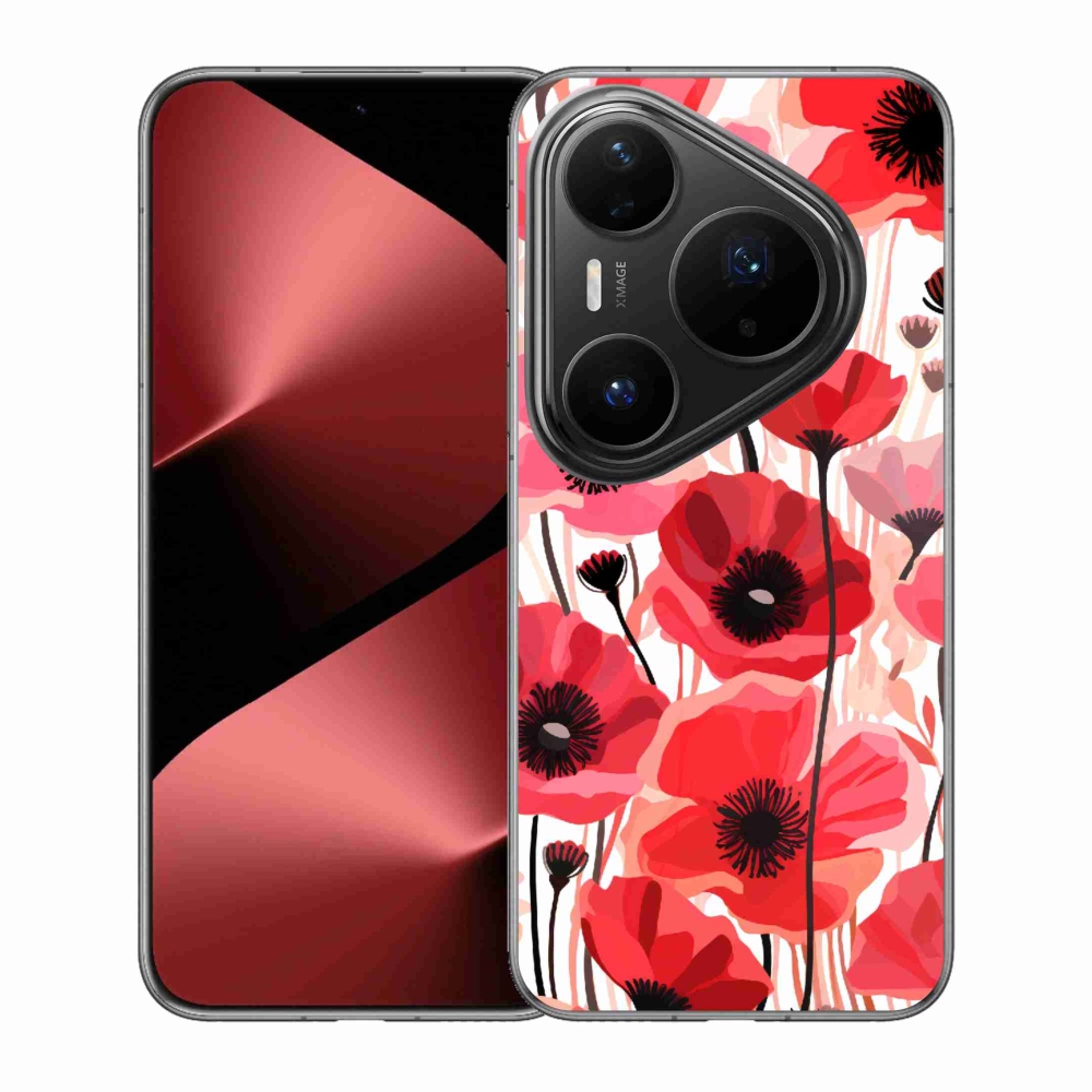 Gélový kryt mmCase na Huawei Pura 80 Pro - vlčí mak 1