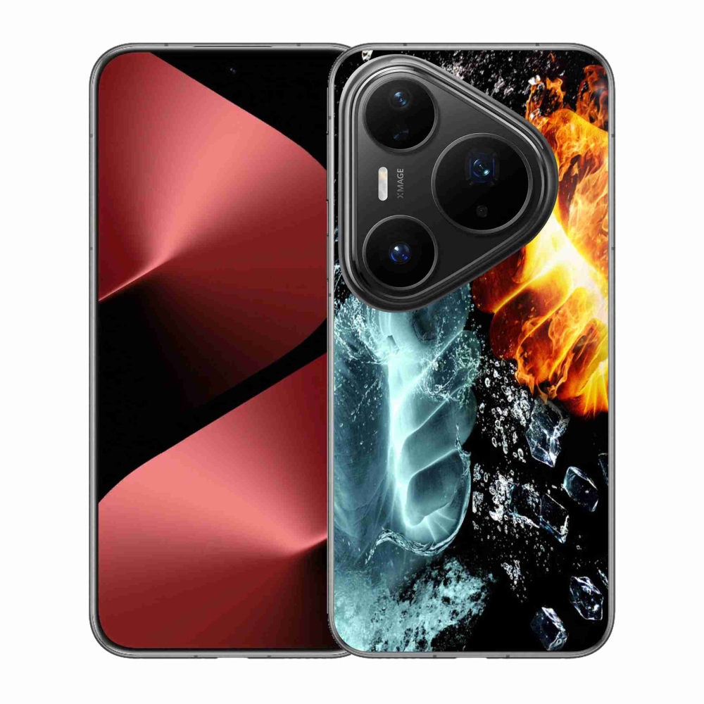 Gélový kryt mmCase na Huawei Pura 80 Pro - voda a oheň