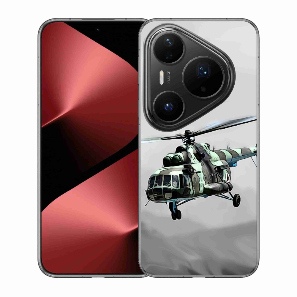 Gélový kryt mmCase na Huawei Pura 80 Pro - vojenský vrtuľník