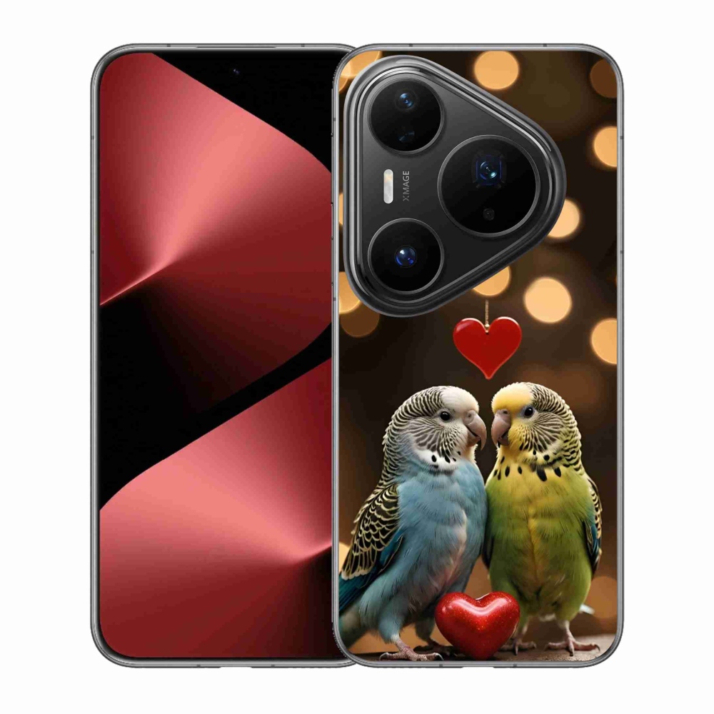 Gélový kryt mmCase na Huawei Pura 80 Pro - zamilovaní papagáje