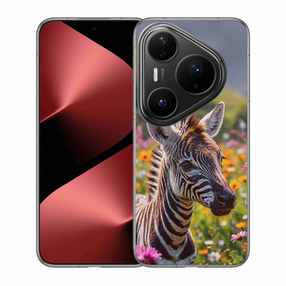 Gélový kryt mmCase na Huawei Pura 80 Pro - zebra na lúke