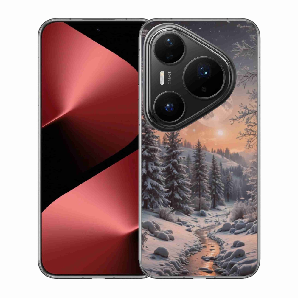 Gélový kryt mmCase na Huawei Pura 80 Pro - zimná krajina 2
