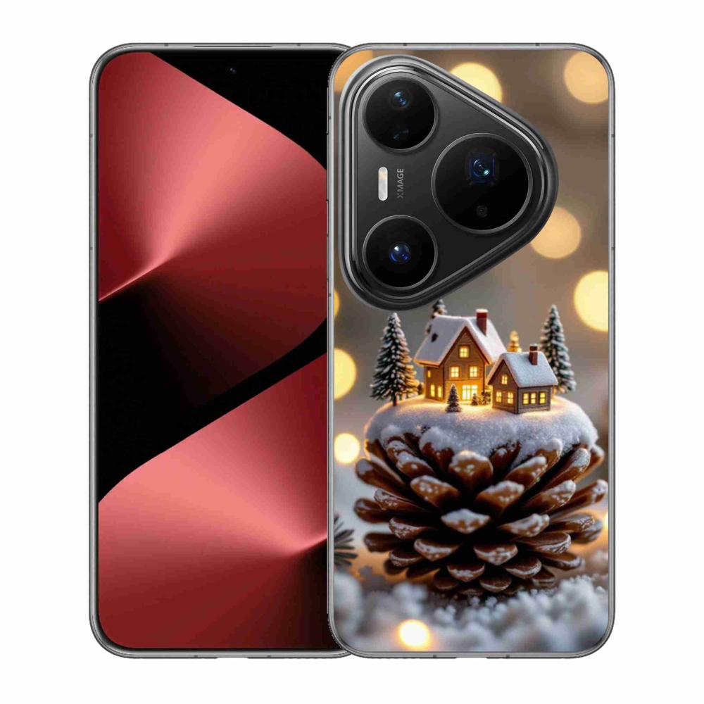 Gélový kryt mmCase na Huawei Pura 80 Pro - zimná dedinka