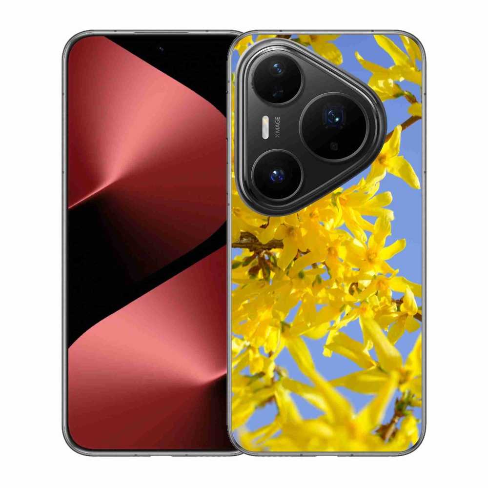 Gélový kryt mmCase na Huawei Pura 80 Pro - žlté kvety