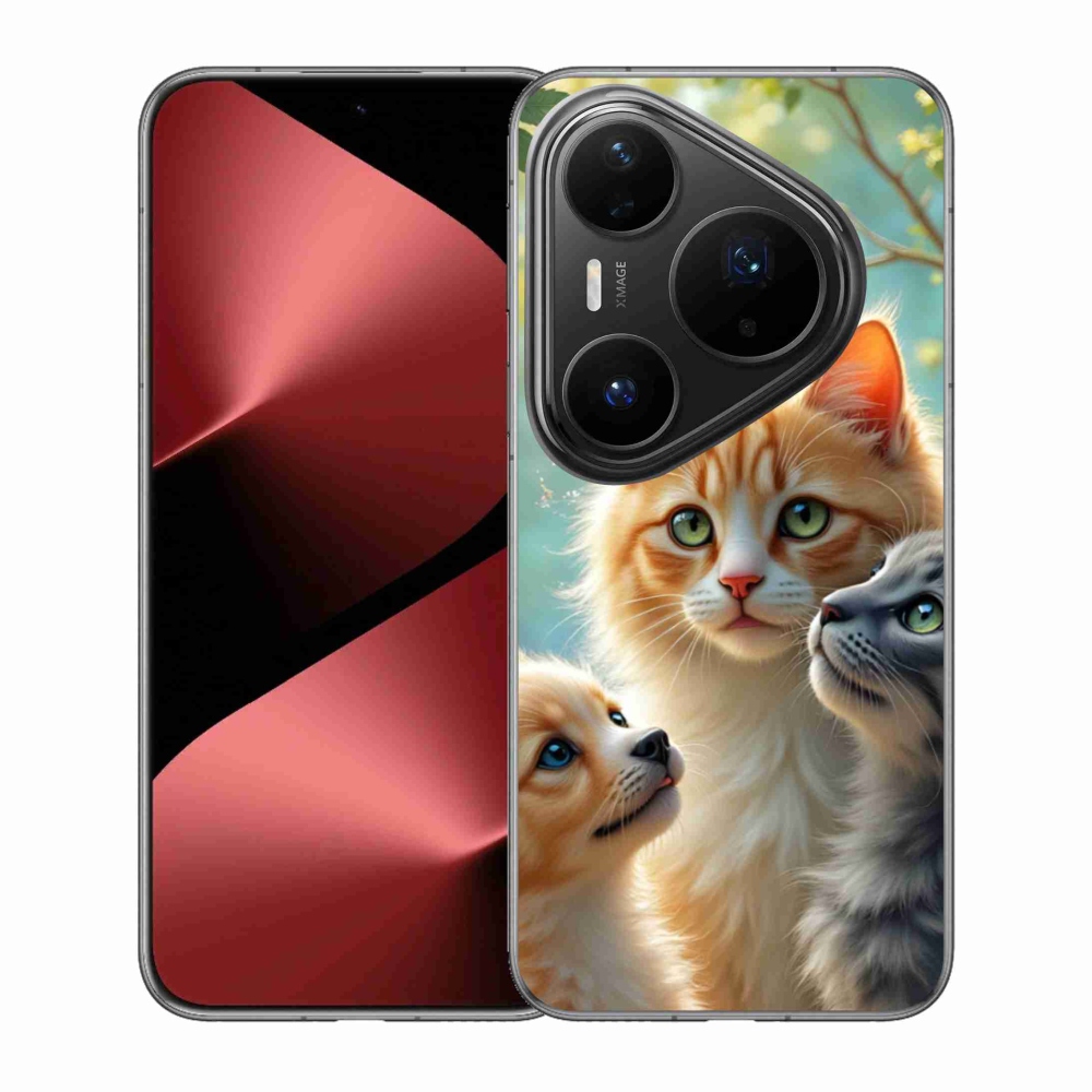 Gélový kryt mmCase na Huawei Pura 80 Pro - zvieracie priateľstvo 2