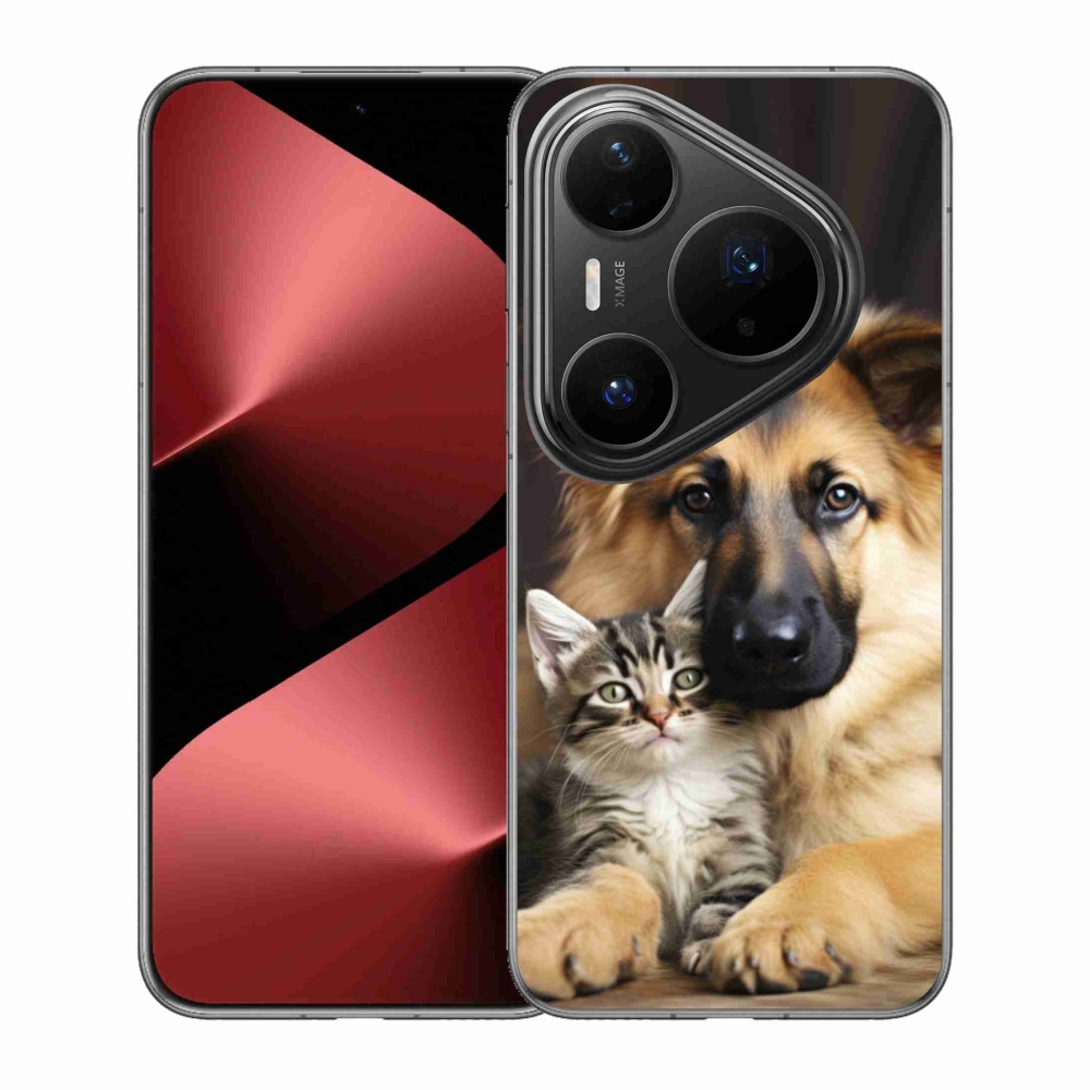 Gélový kryt mmCase na Huawei Pura 80 Pro - zvieracie priateľstvo