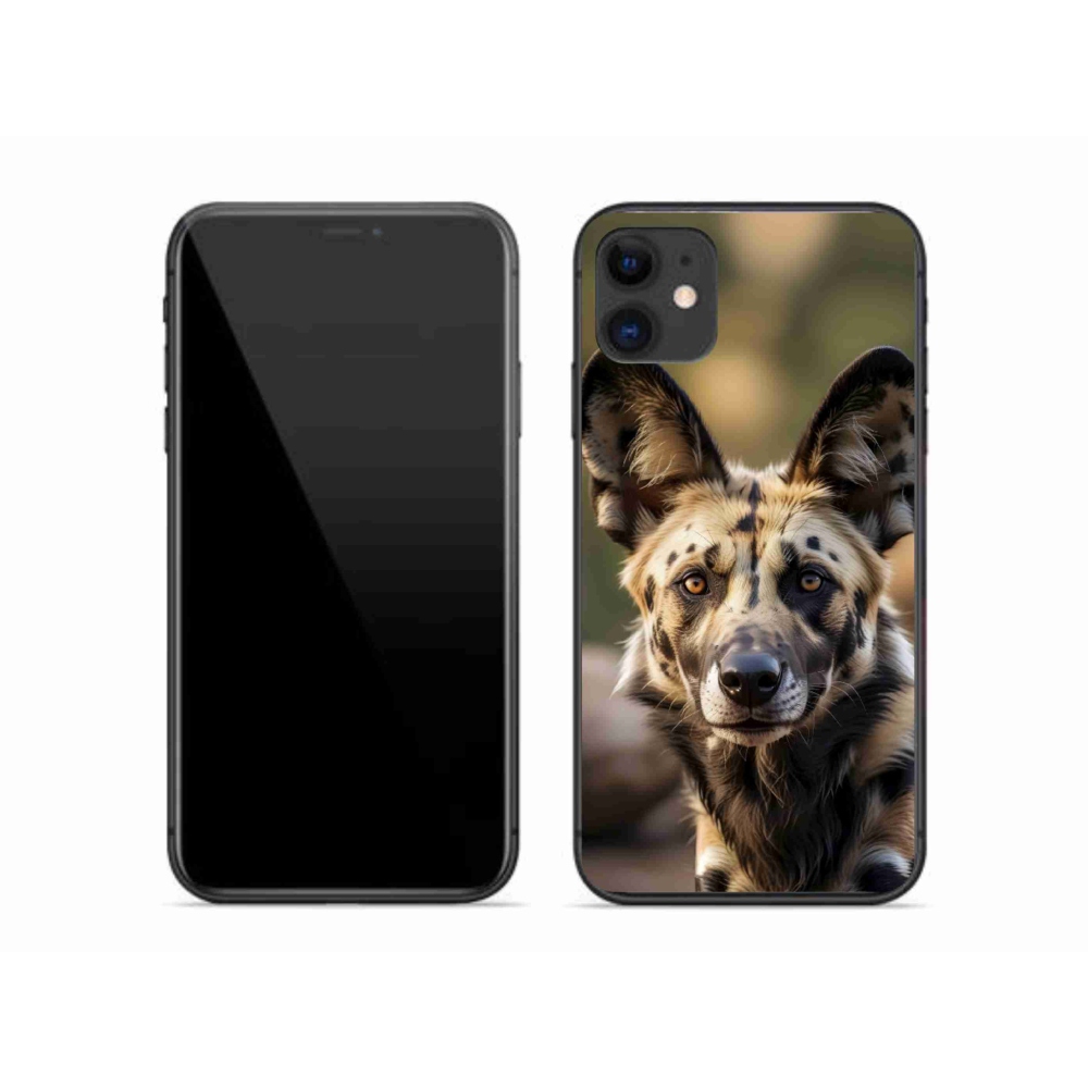 Gélový kryt mmCase na iPhone 11 - africký divoký pes