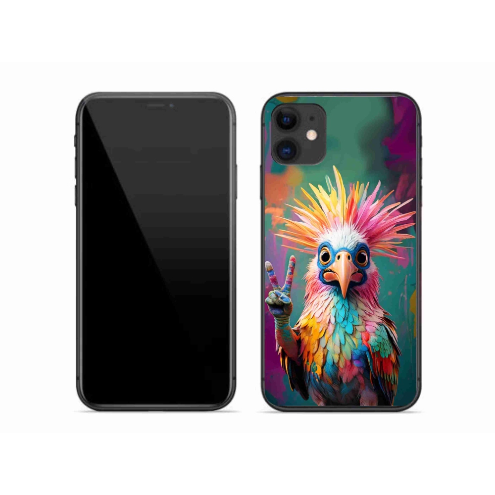 Gélový kryt mmCase na iPhone 11 - farebný rebel
