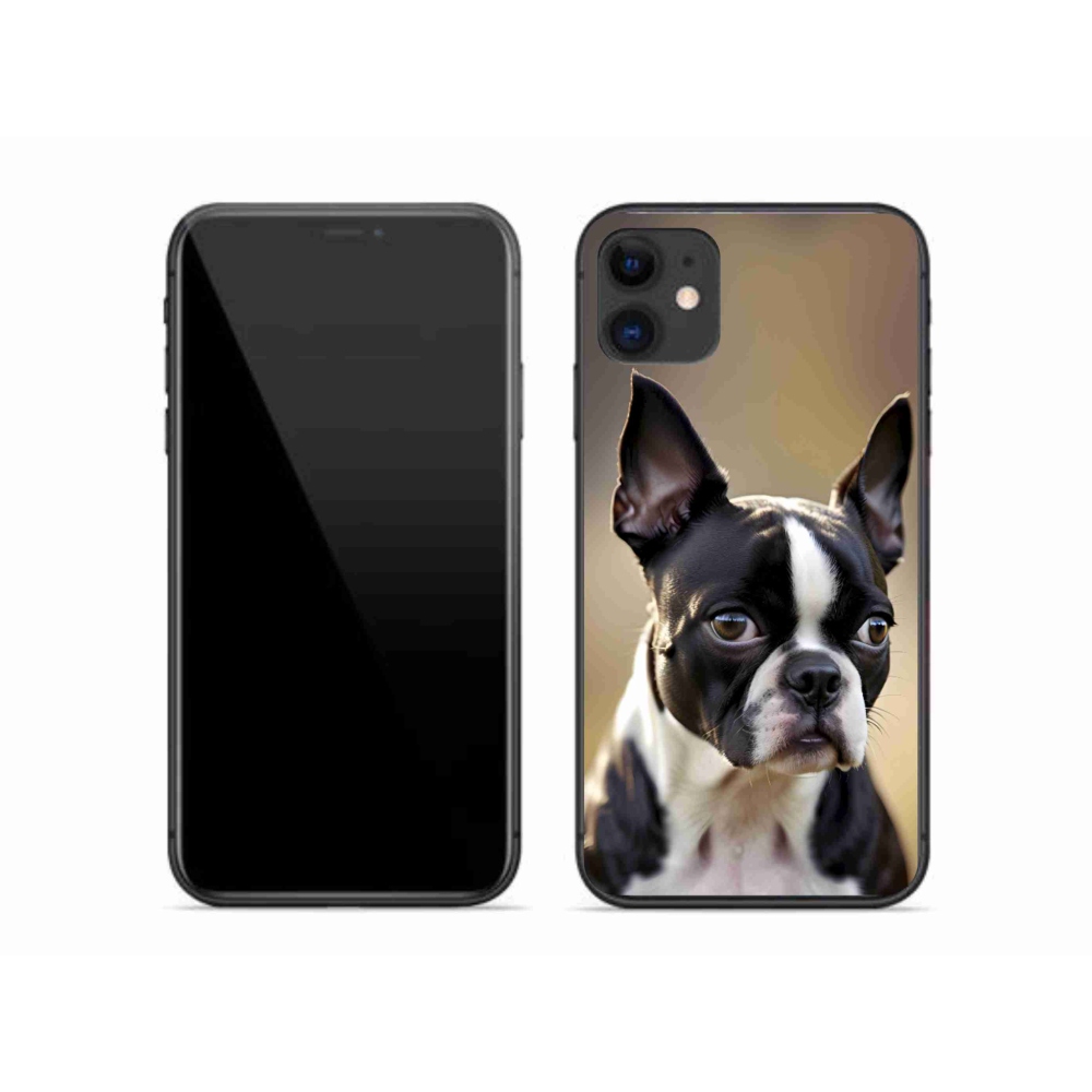 Gélový kryt mmCase na iPhone 11 - bostonský teriér