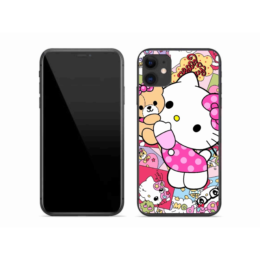 Gélový kryt mmCase na iPhone 11 - cute kitty