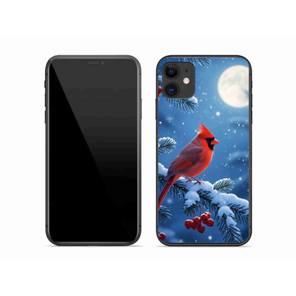 Gélový kryt mmCase na iPhone 11 - kardinál červený
