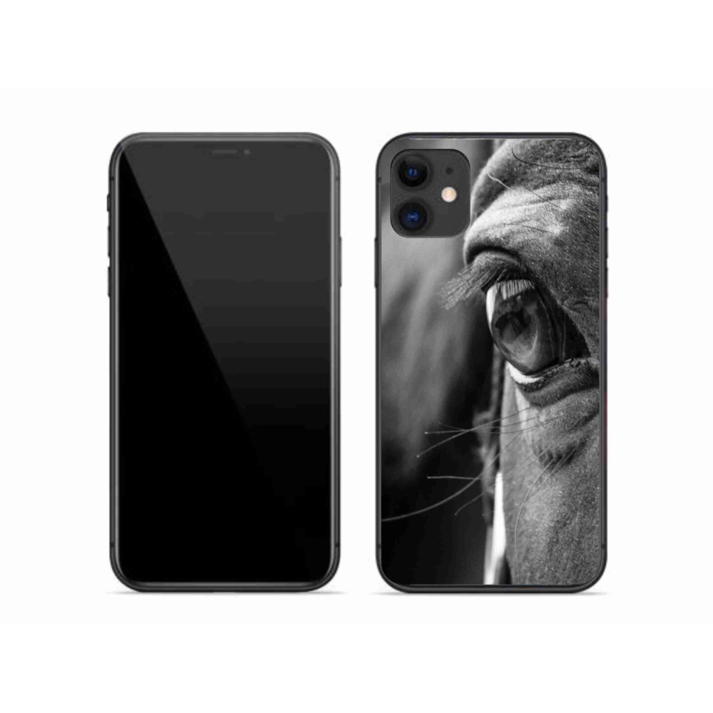 Gélový kryt mmCase na iPhone 11 - konský pohľad