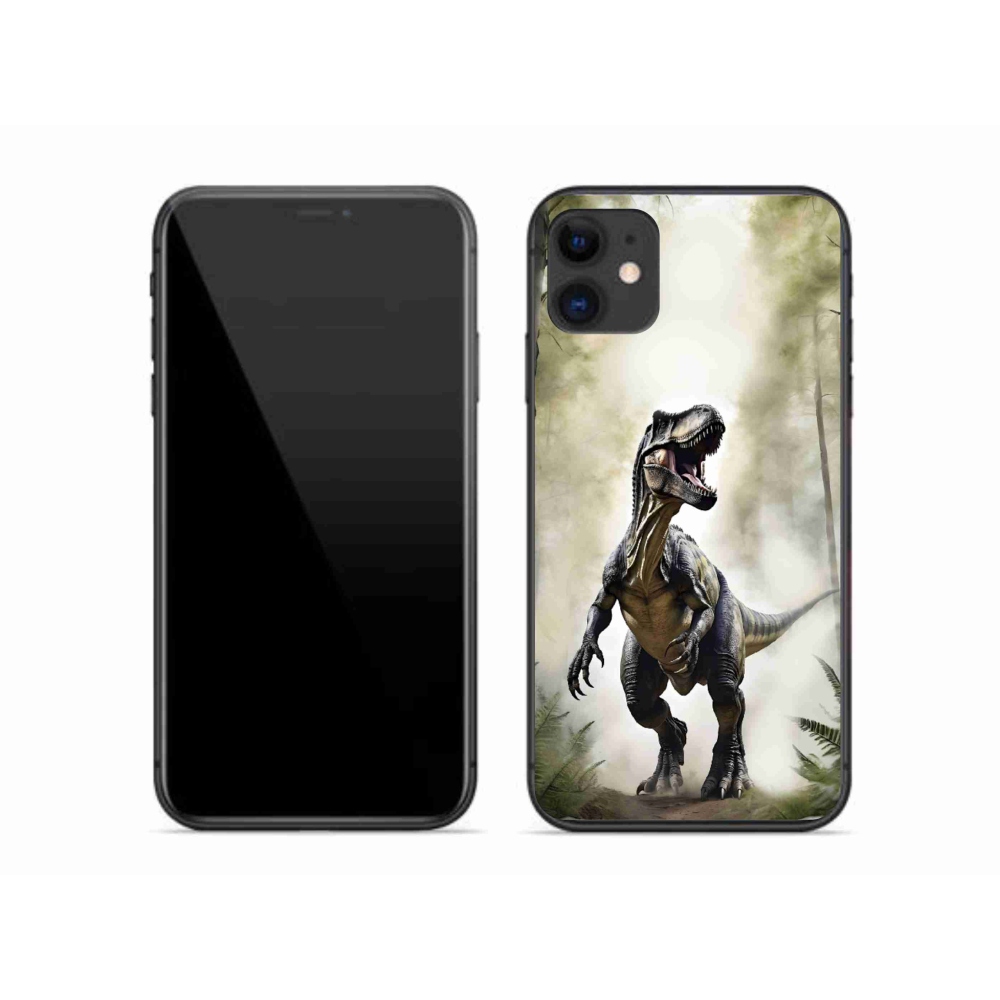 Gélový kryt mmCase na iPhone 11 - naštvaný T-Rex