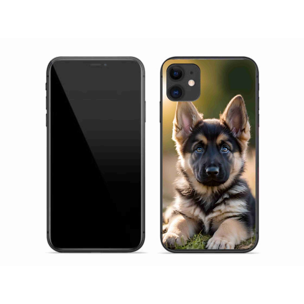 Gélový kryt mmCase na iPhone 11 - nemecký ovčiak v prírode